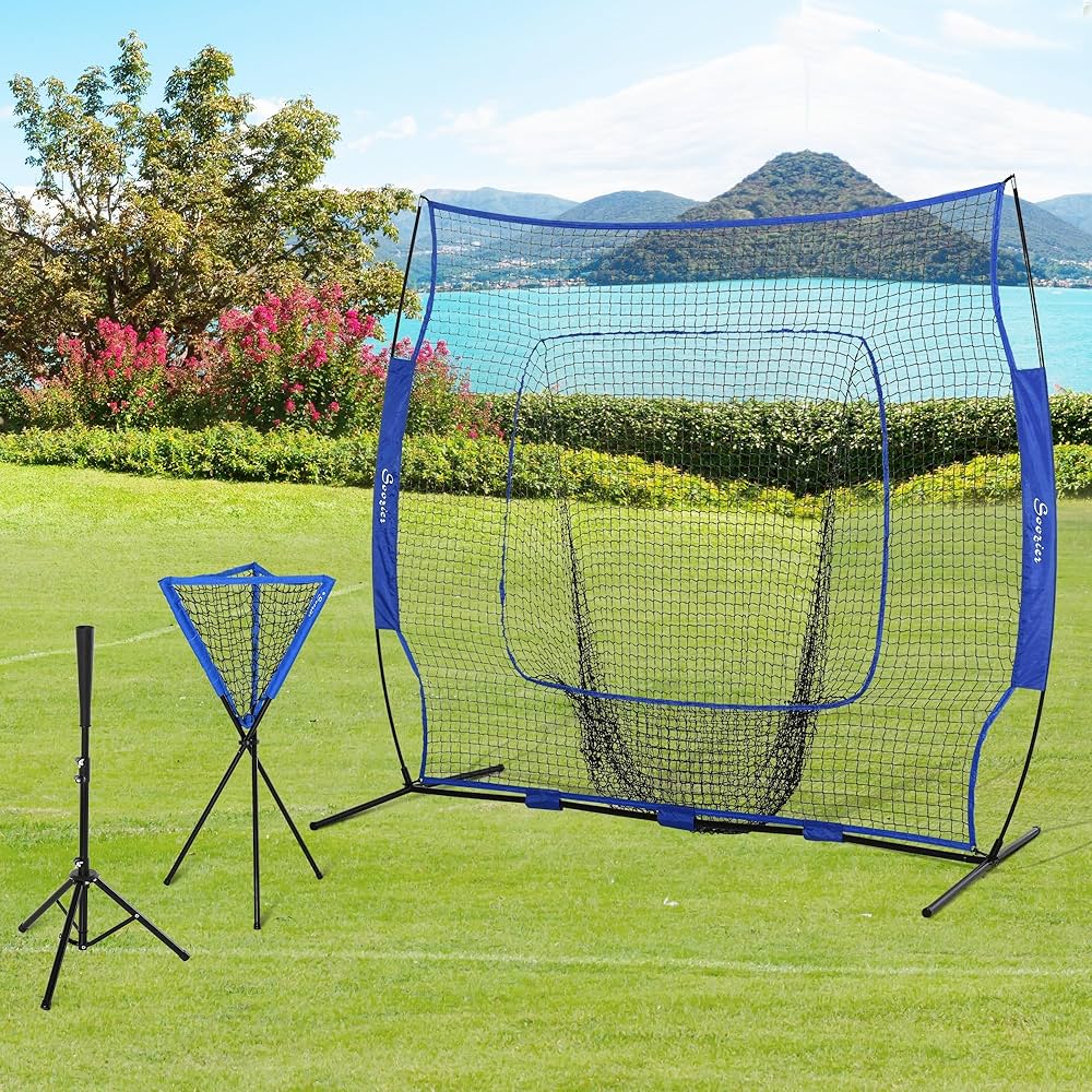 Amazon.com: Soozier Baseball Net Set with 7.5x7ft Catcher